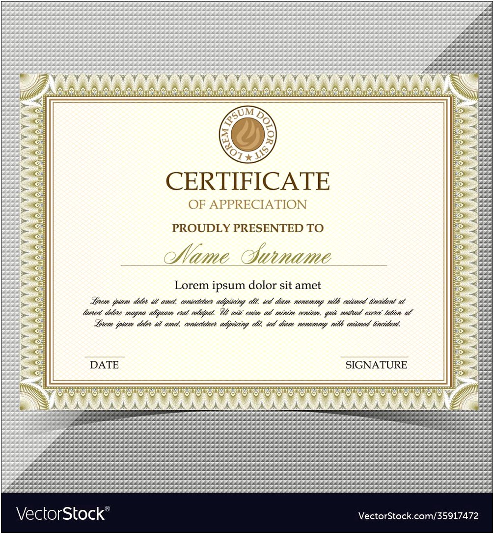 Certificate Of Award Children's Photoshop Template Free