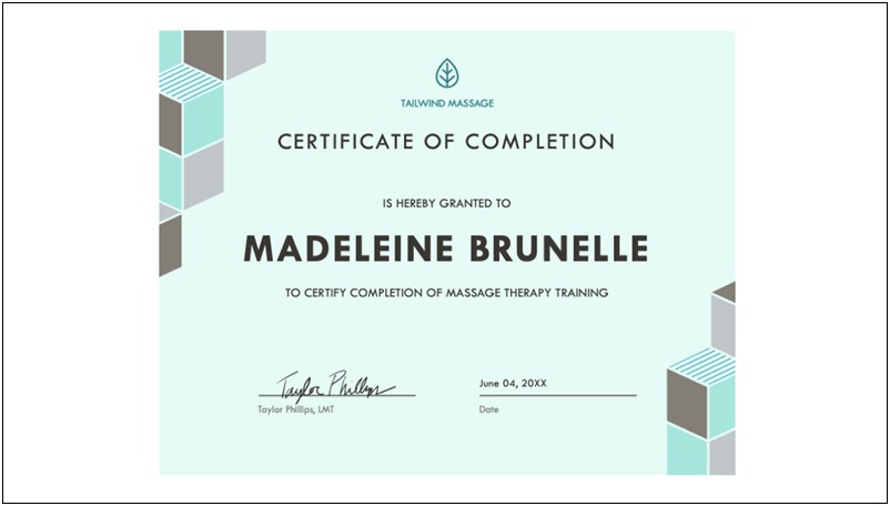 Certificate Of Completion Template Free Printable