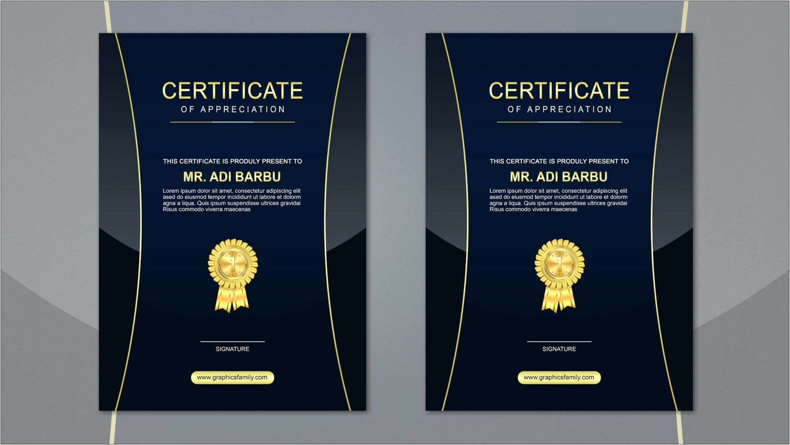 Certificate Of Completion Template Psd Free Download