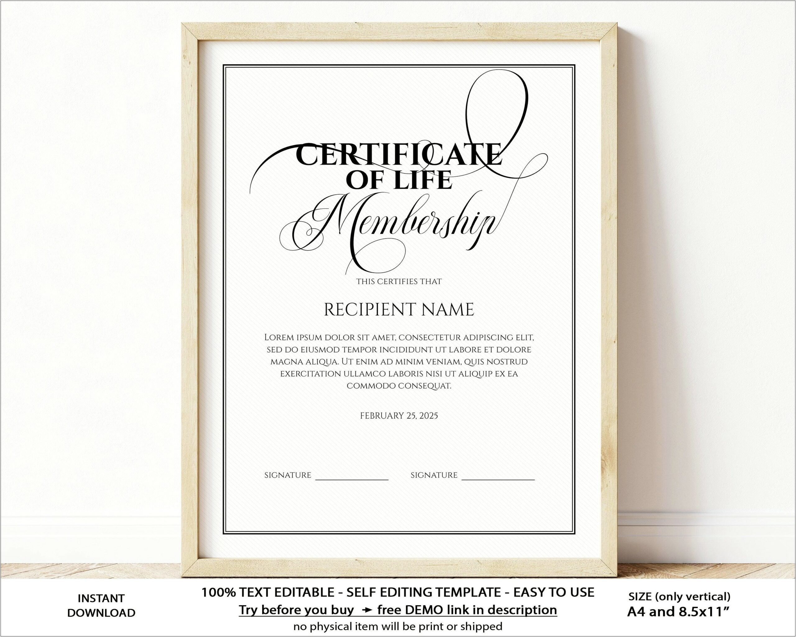 Certificate Of Ex Template Free Printable