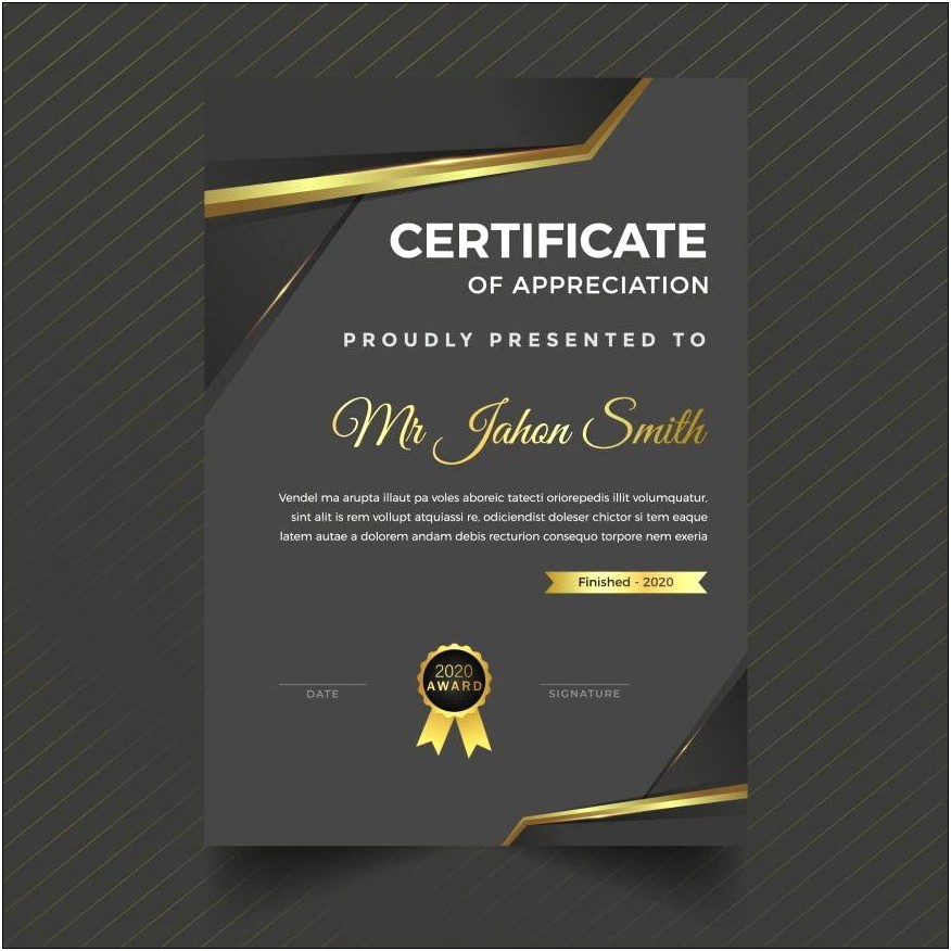 Certificate Template Free Download For Mac