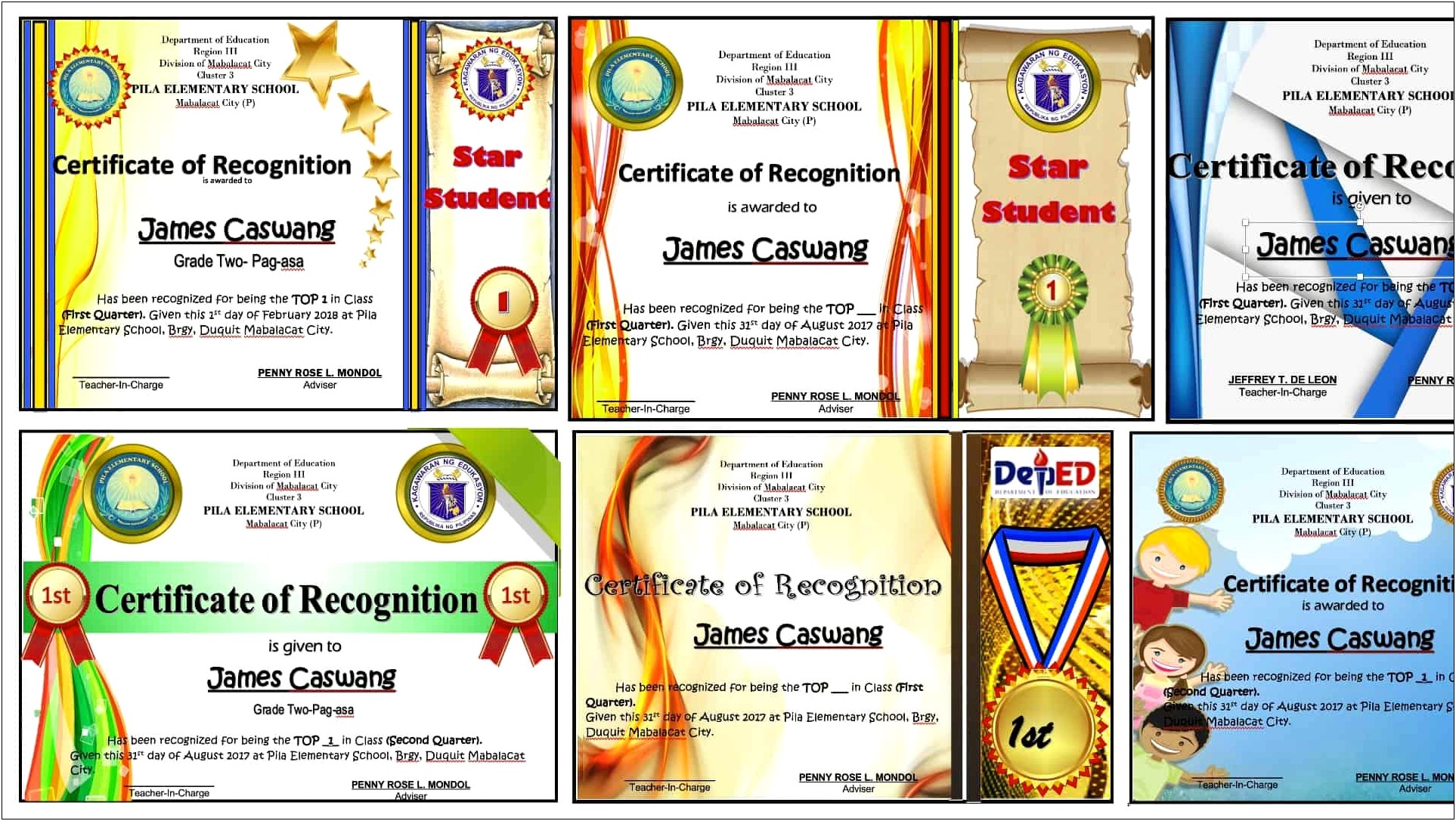 Certificate Templates Free Download For Elementary Science
