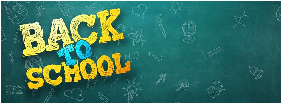 Chalkboard Sign For Back To School Template Free