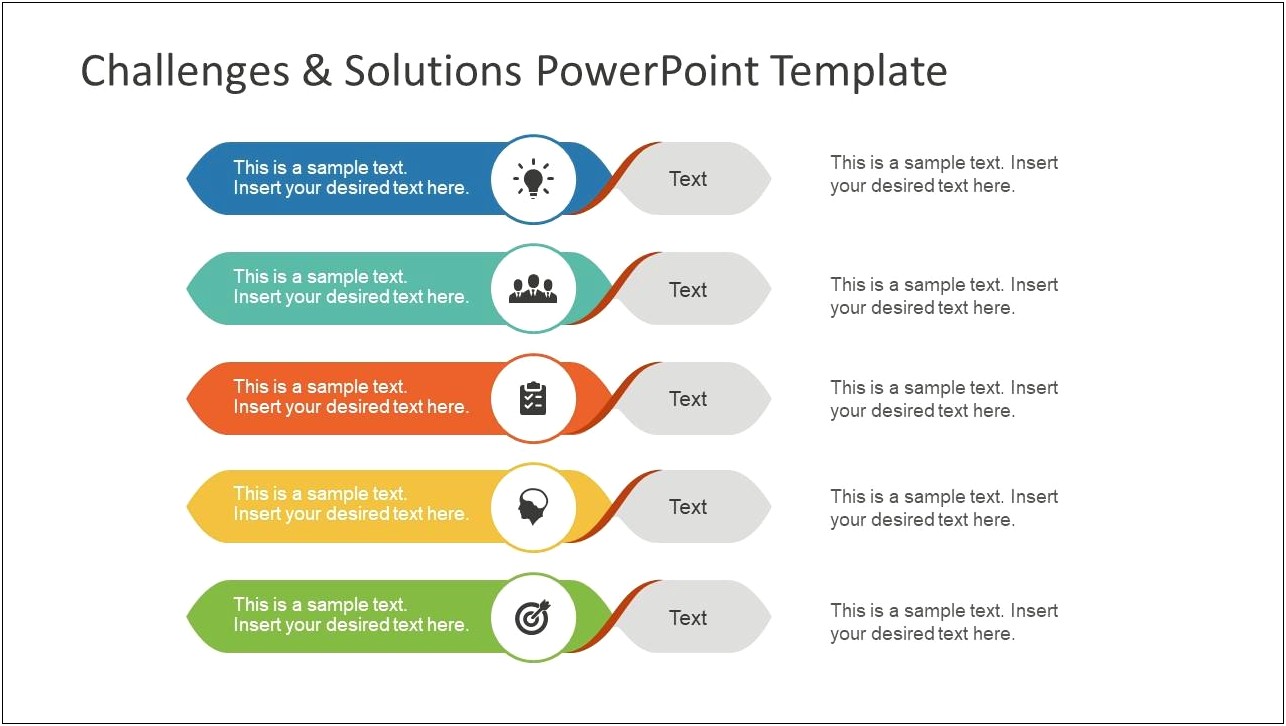 Challenges And Solutions Ppt Template Free Download