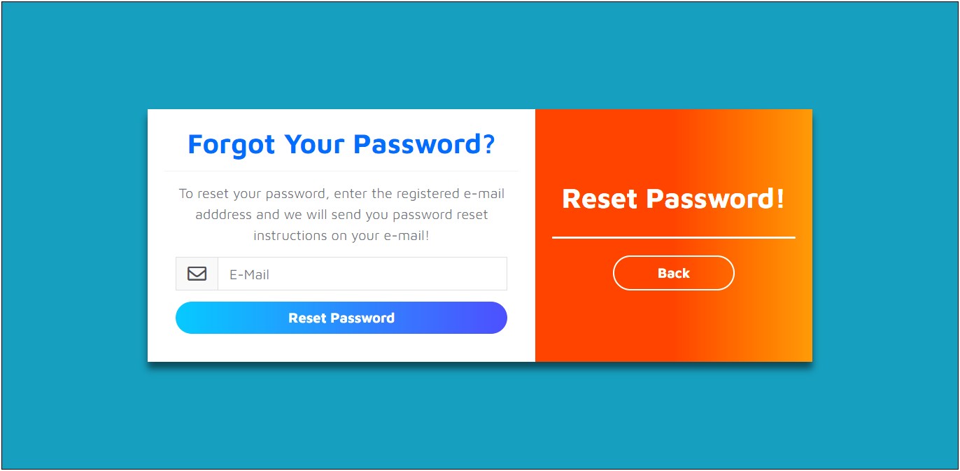 Change Password Template Bootstrap Free Download