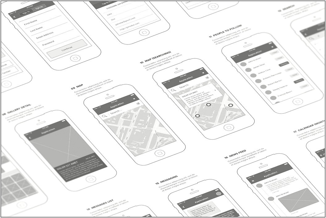 Chart Mobile Application Design Template Psd Free Download