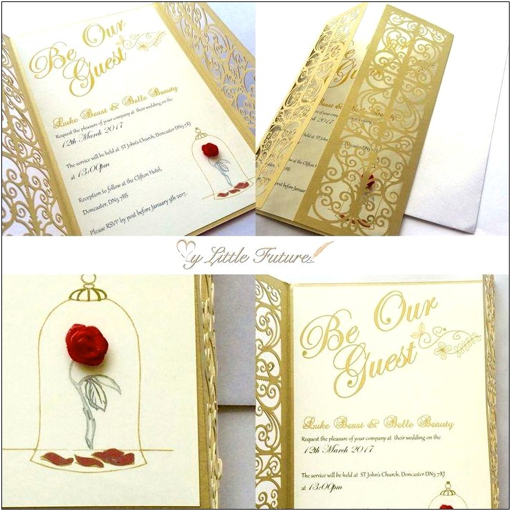 Cheap Beauty And The Beast Wedding Invitations