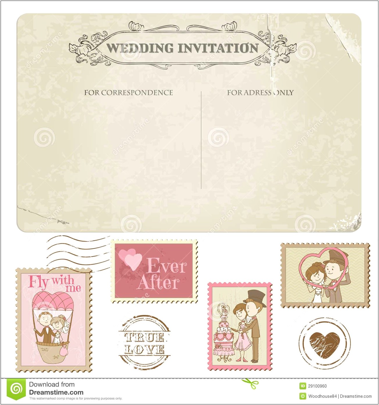 Cheap Wedding Postage Stamps For Invitations
