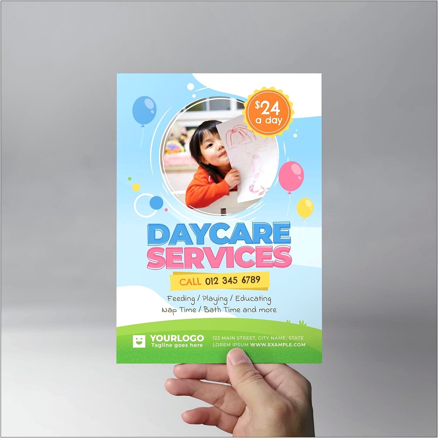 Child Care Brochure Template Free Download