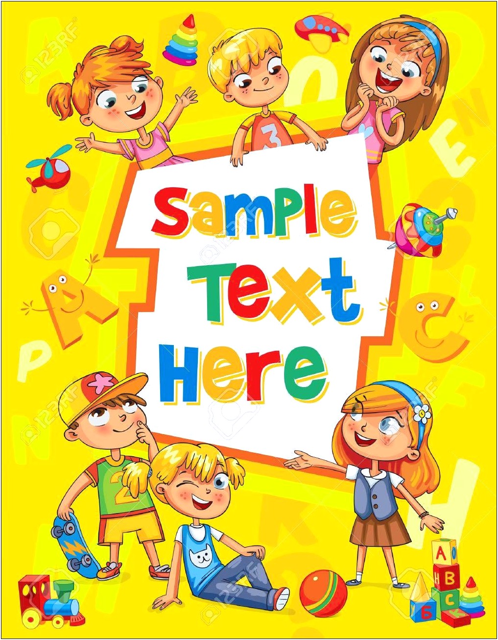 Children's Book Cover Template Free