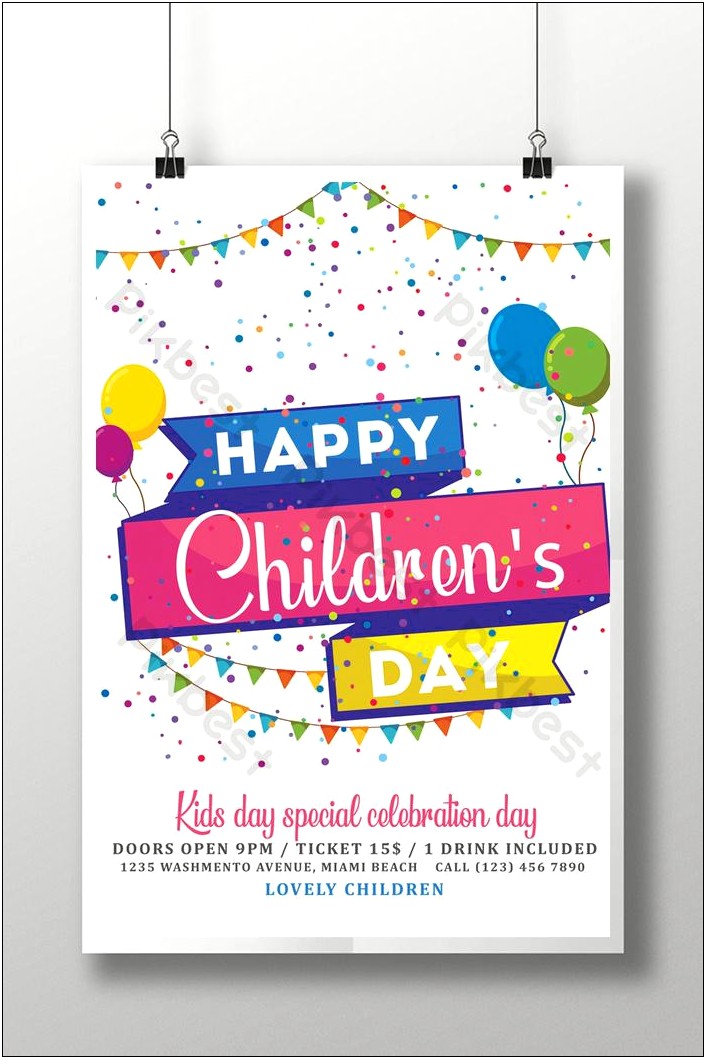 Children's Party Flyer Templates Free