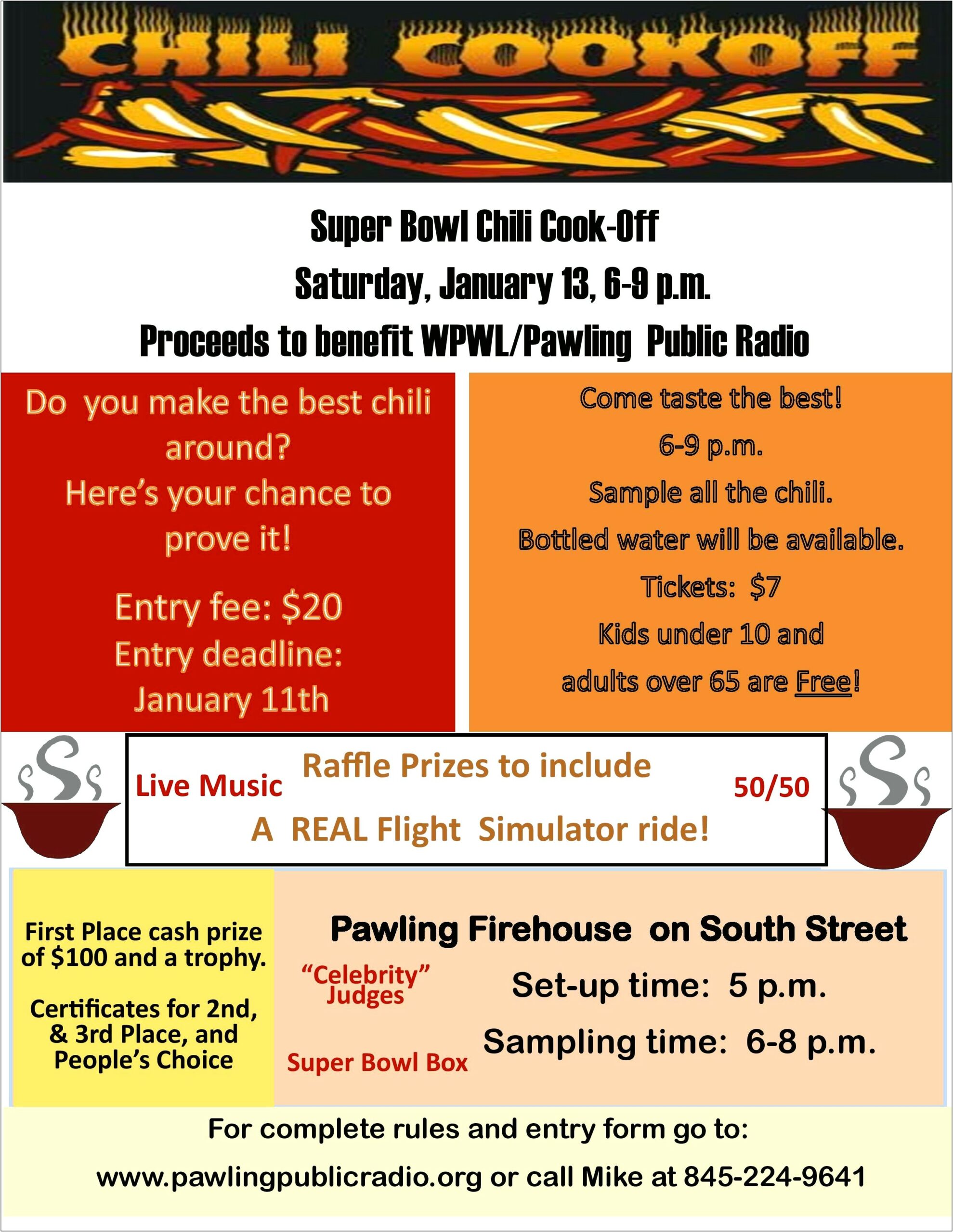Chili Cook Off Ticket Template Free