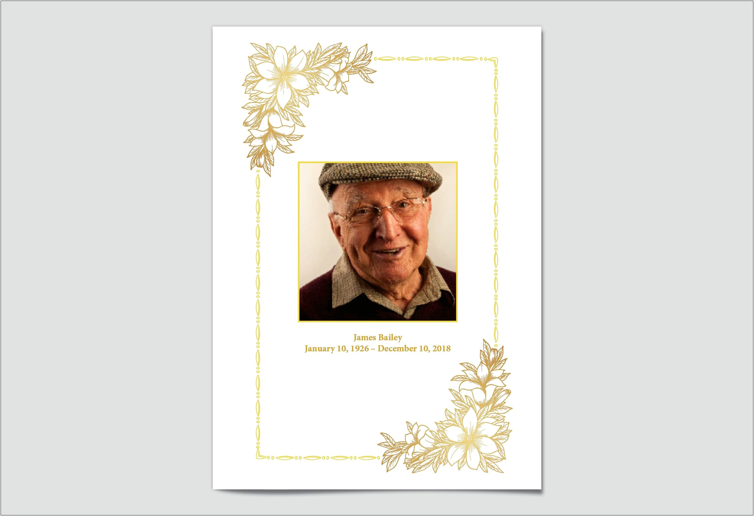 Christian Memorial Service Invitation Template Free For Christain