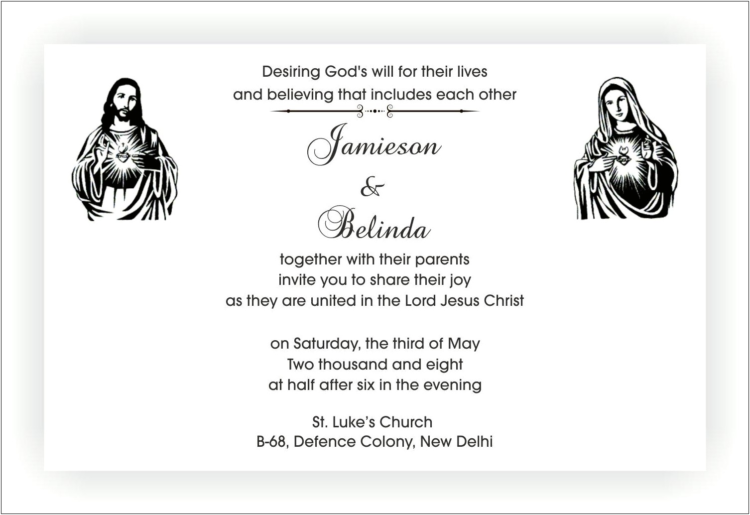 Christian Wedding Invitation Wording In Tamil