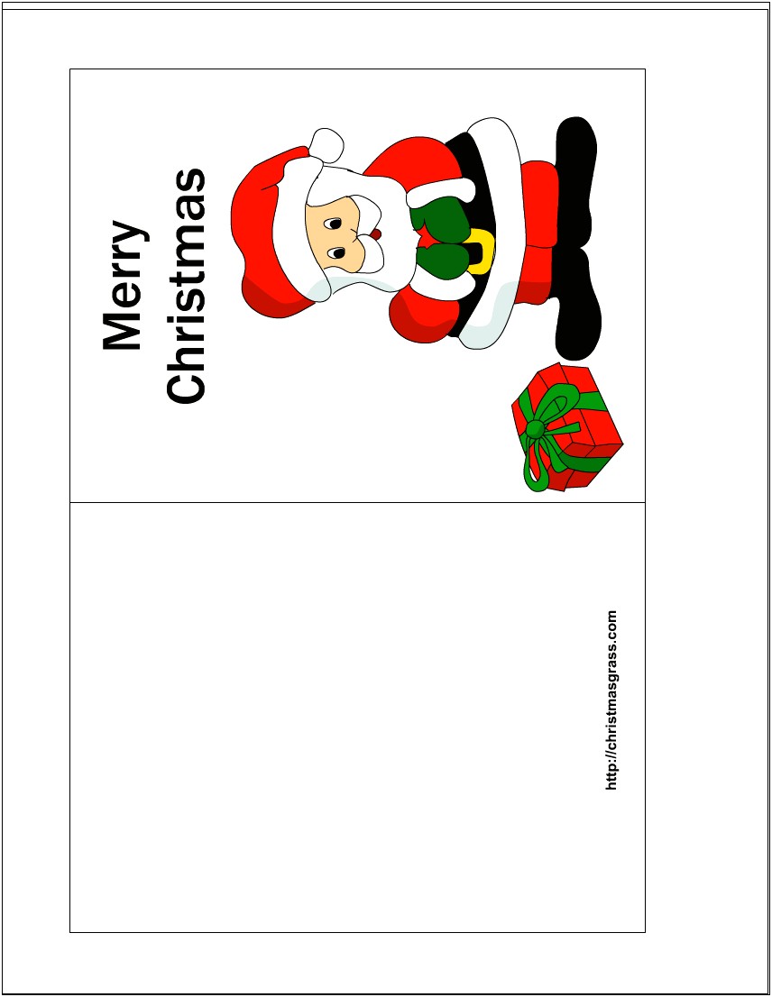 Christmas Card Template For Kids For Free