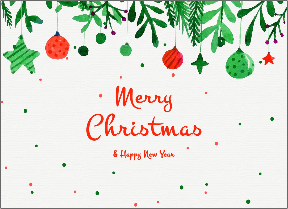 Christmas Card Templates To Email Free