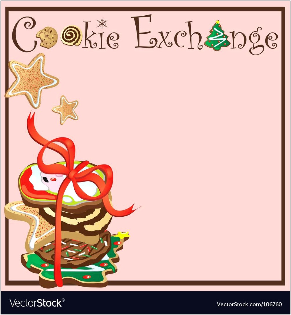 Christmas Cookie Exchange Flyer Template Free