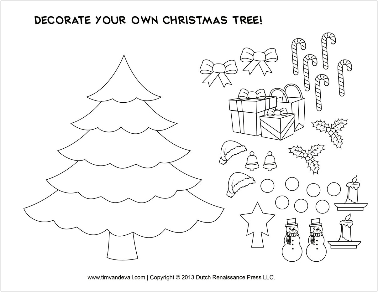 Christmas Crafts For Kids Templates Free