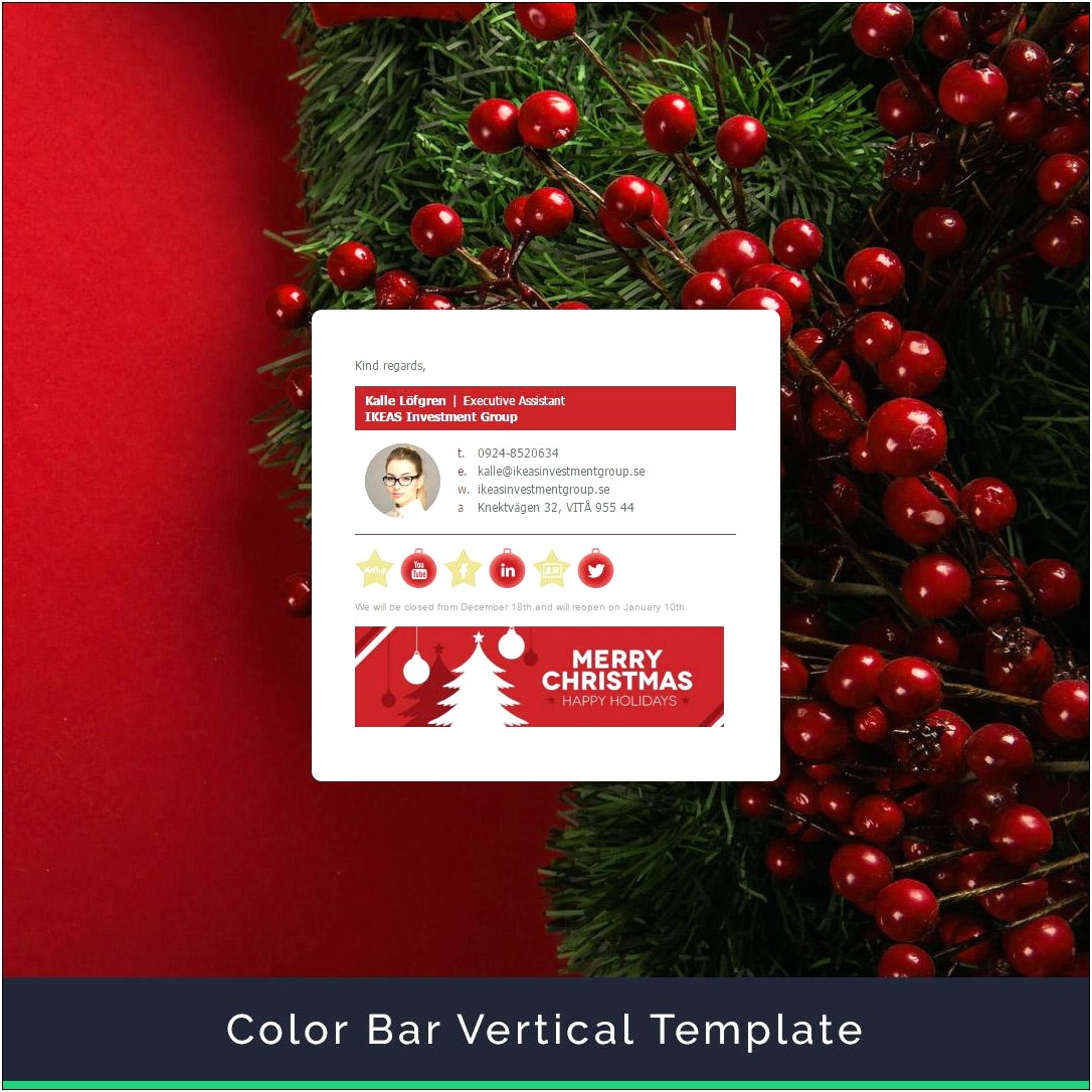 Christmas Email Signature Templates Free Download