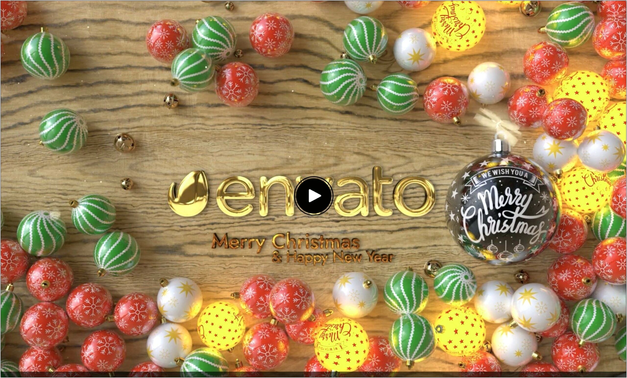 Christmas Intro After Effects Template Free