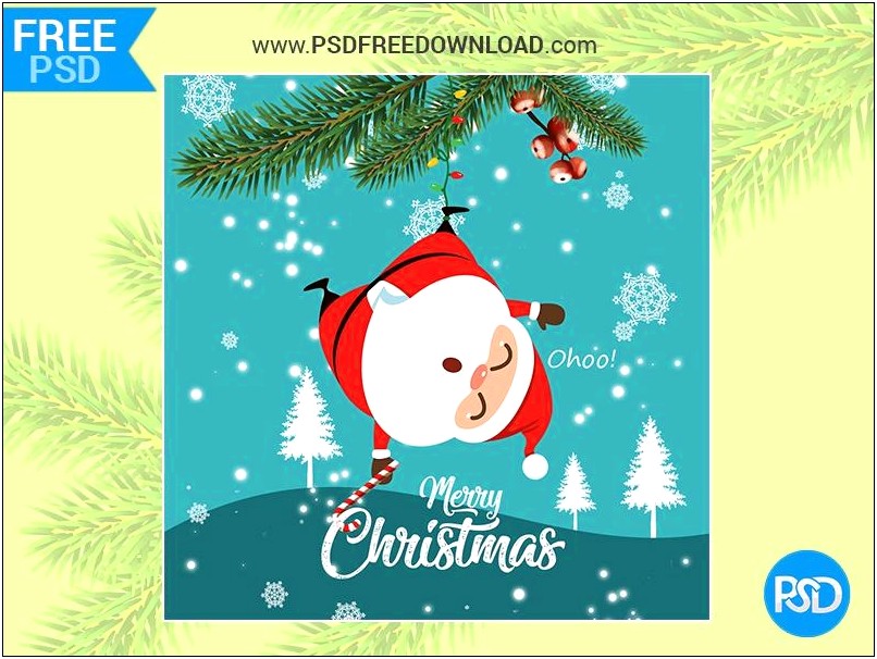 Christmas Invitation Templates Psd Free Download