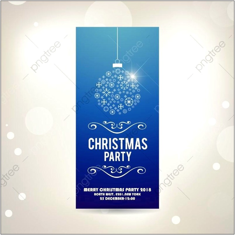 Christmas Invite Card Free Template Download