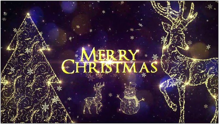 Christmas Midnight After Effects Template Free