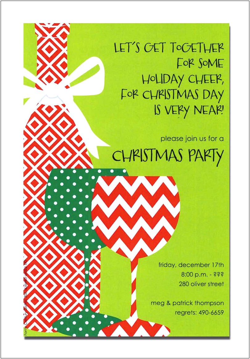 Christmas Open House Invitations Templates Free