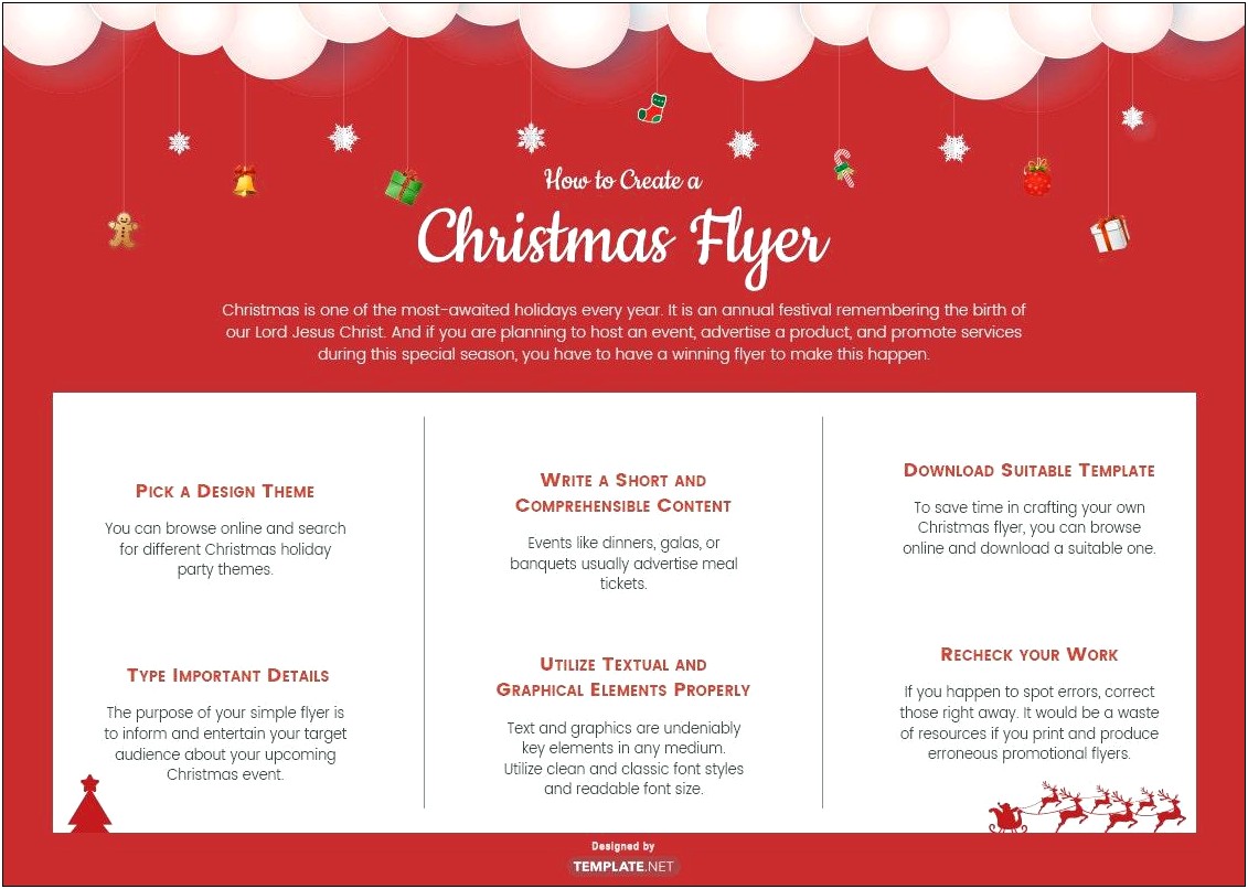 Christmas Party Flyer Templates Free Word