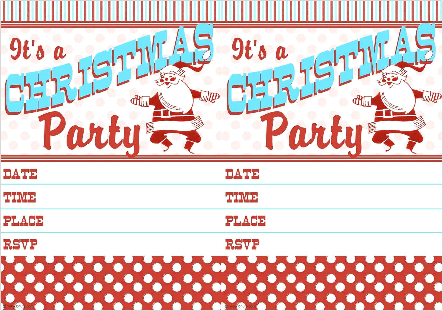 Christmas Party Invitation Email Template Free