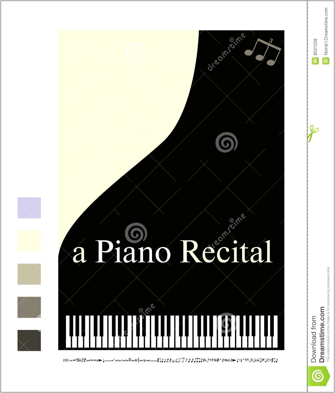 Christmas Piano Recital Program Template Free