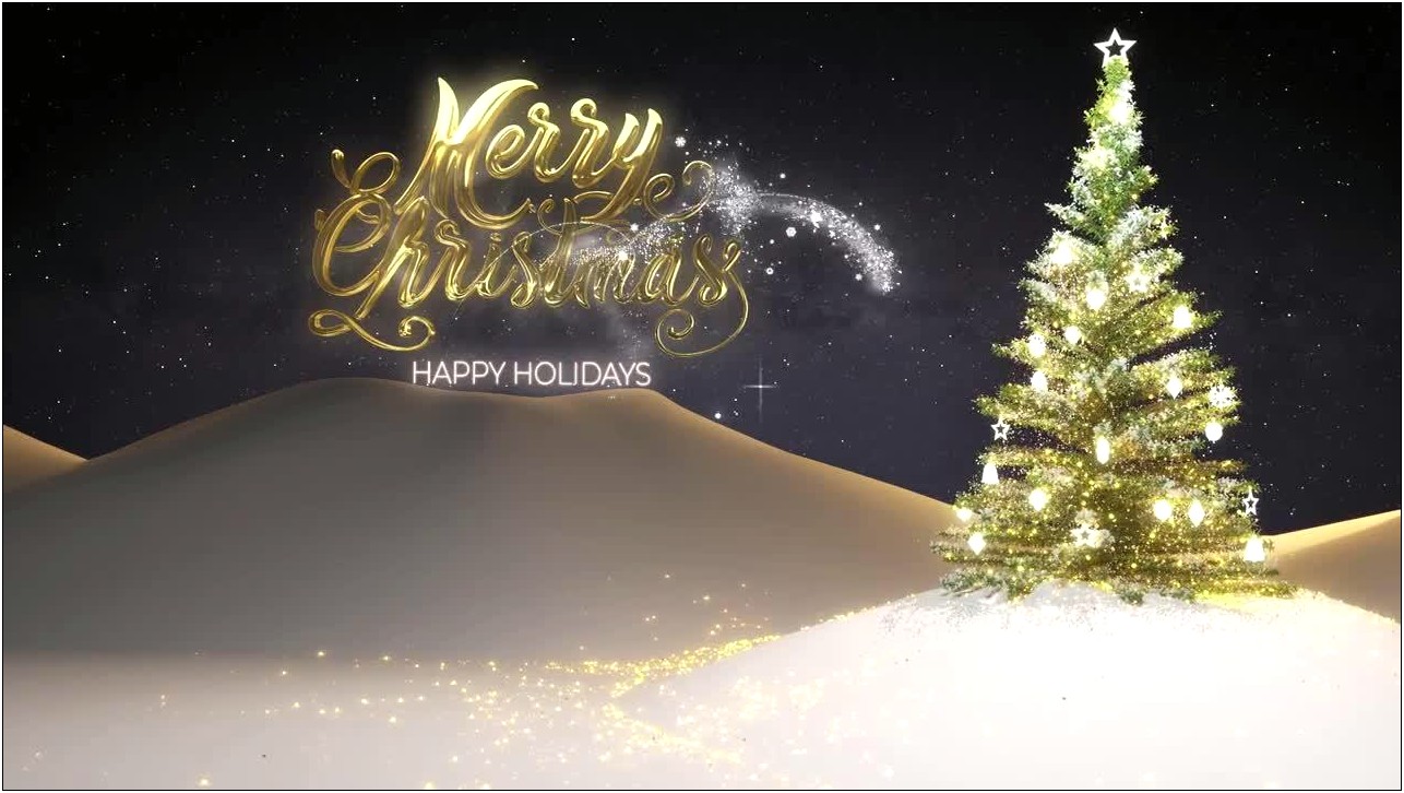Christmas Tree After Effects Template Free