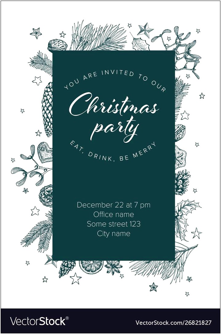 Christnas Party Staff Party Invite Free Templates