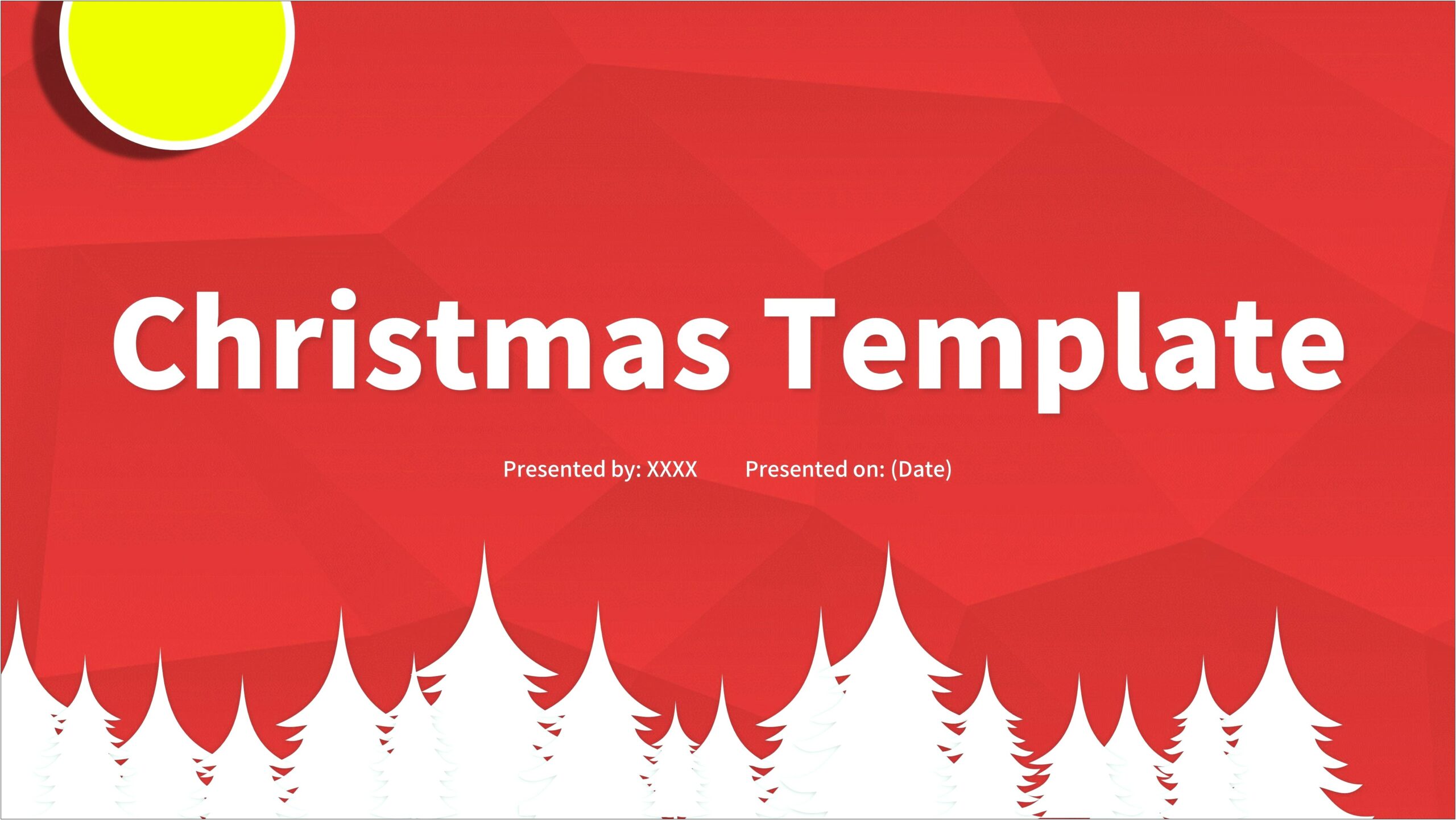 Church Christmas Service Ppt Template Free