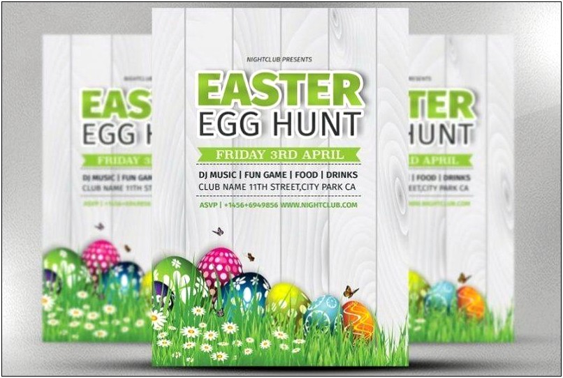 Church Easter Egg Hunt Flyer Template Free Pdf