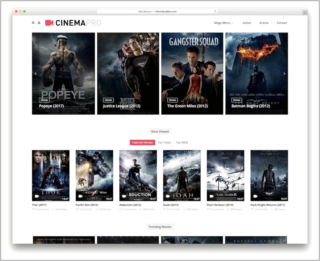 Cinema Ticket Booking Template Free Download