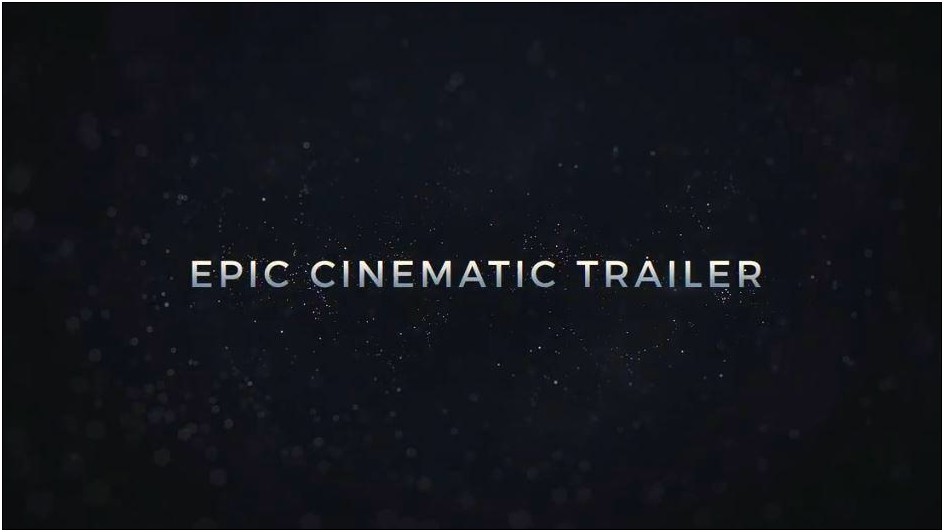 Cinematic Trailer Titles Free After Effects Template