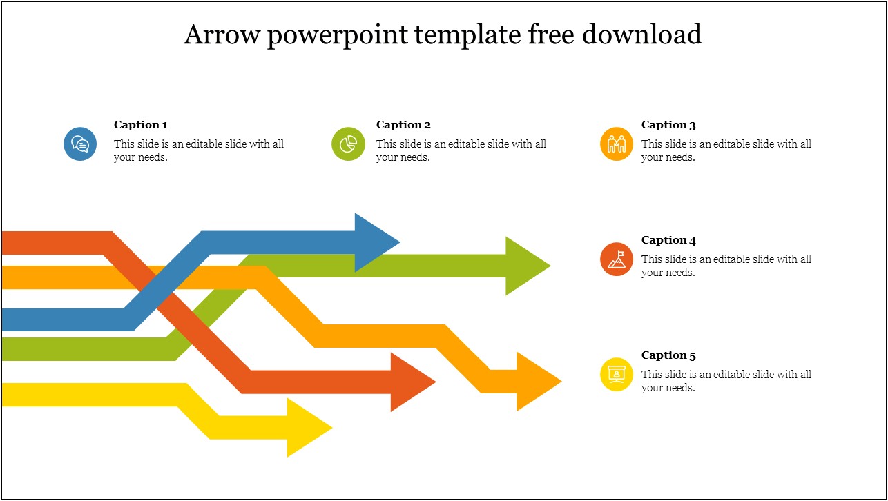 Circular Arrow Powerpoint Template Free Download