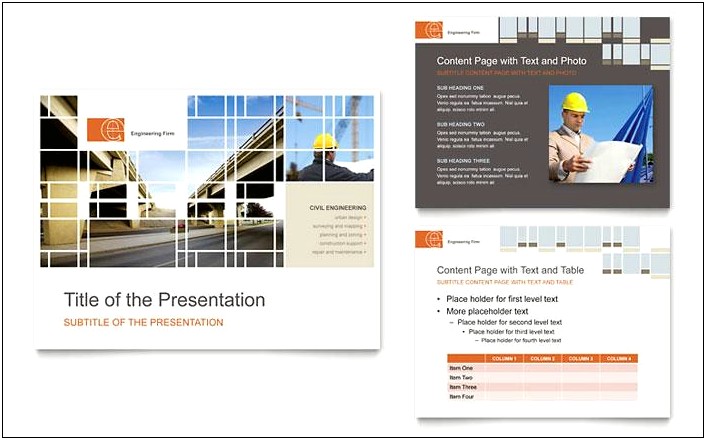 Civil Engineering Ppt Templates Free Download