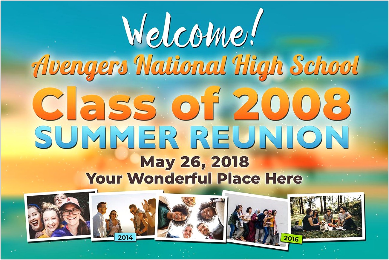 Class Of 2008 Reunion Invitation Templates Free