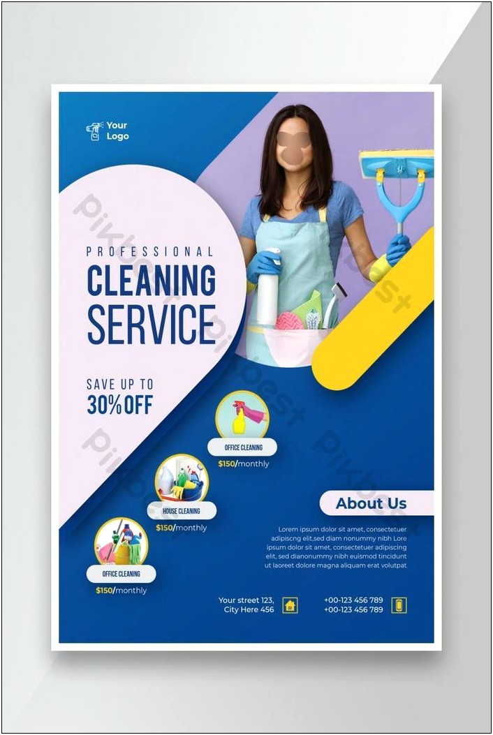 Cleaning Services Flyers In Powerpoint Free Templates