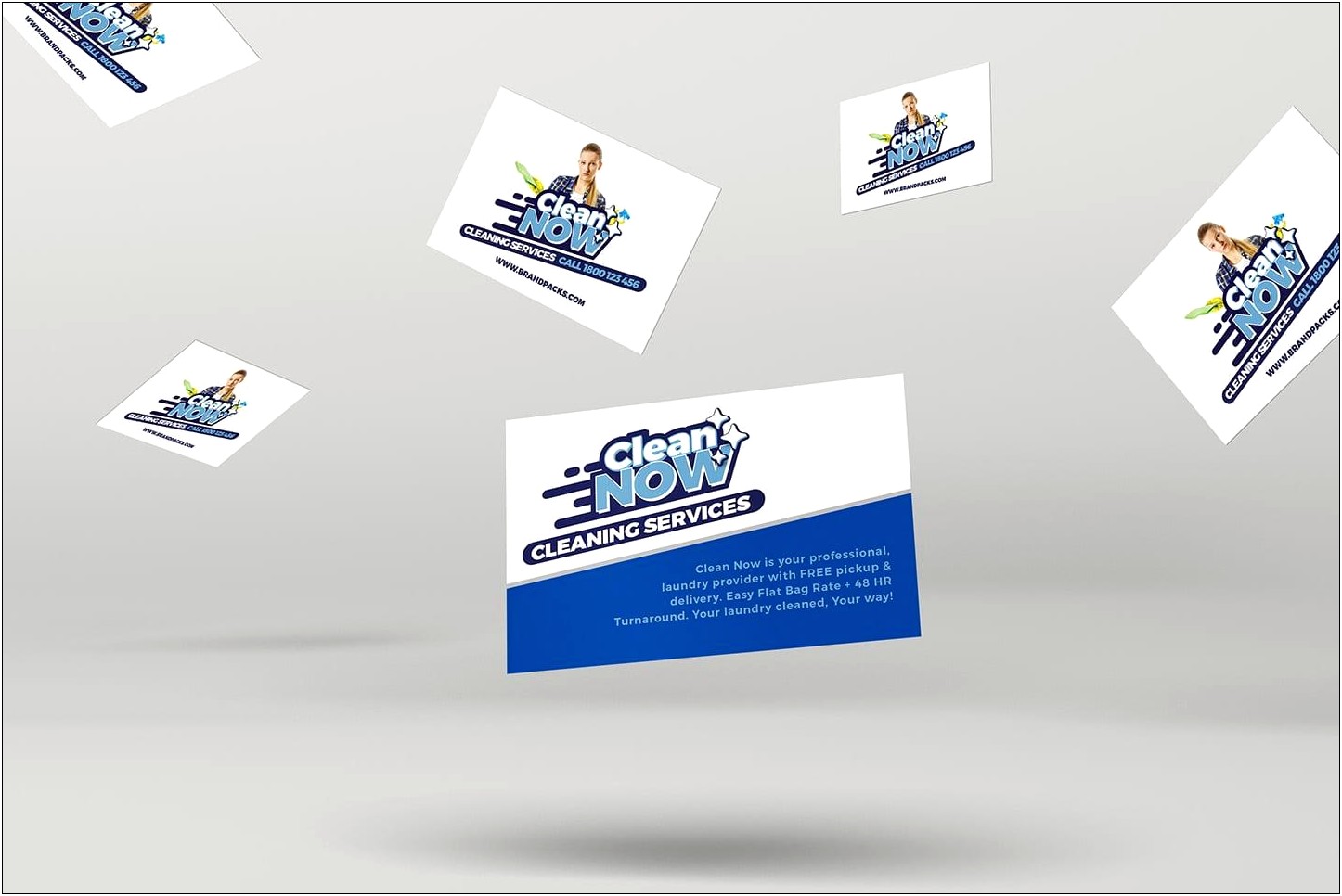 Cleaning Services Name Card Template Free Download