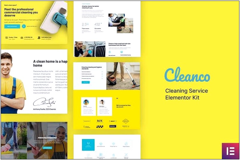 Cleaning Services Web Template Free Download