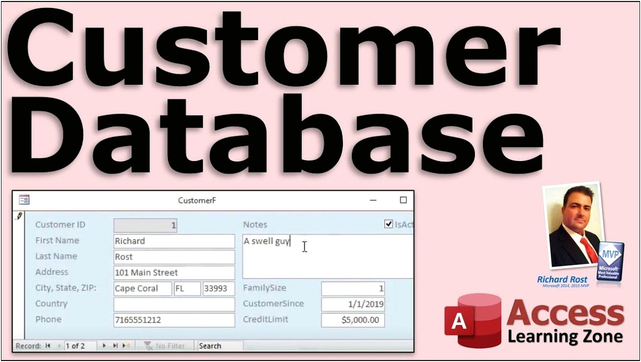 Client Database Template Excel Free Download