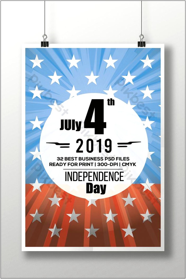 Closed 4th Of July Templates Free