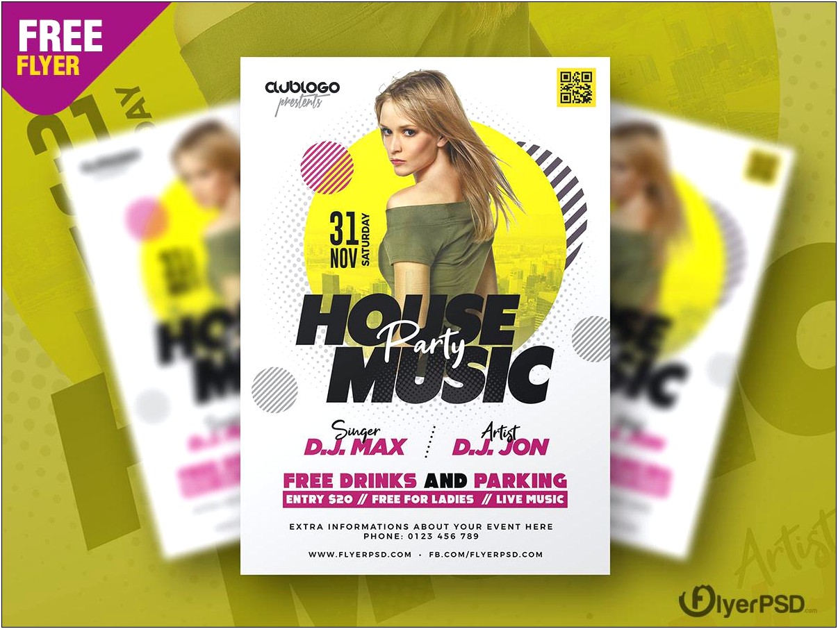 Club Party Flyers Templates Free Download