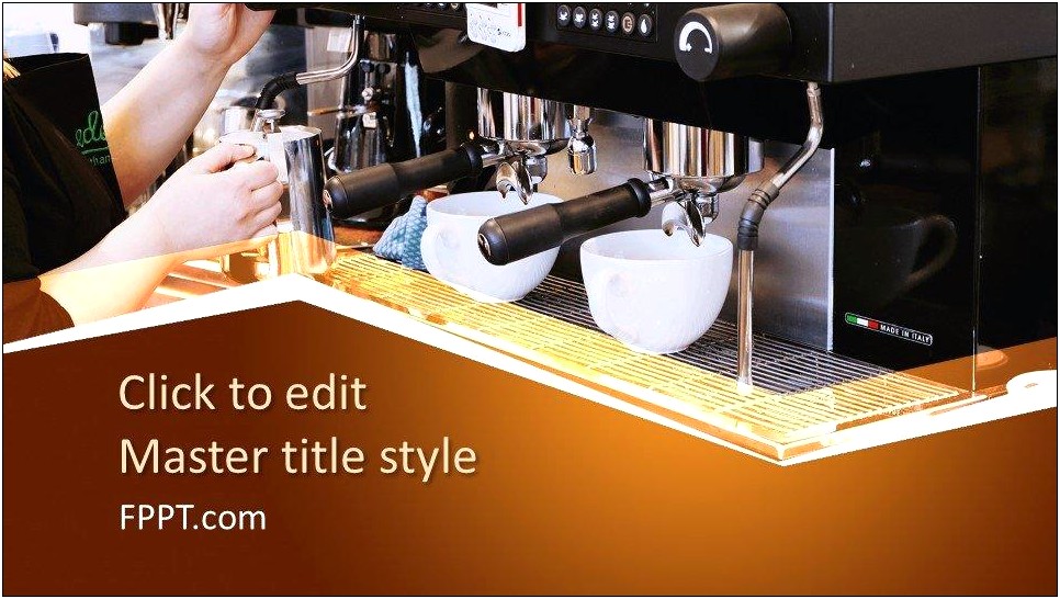 Coffee Shop Ppt Template Free Download