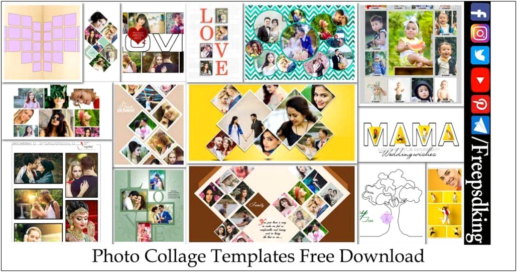 Collage Template Photoshop Psd Free Download