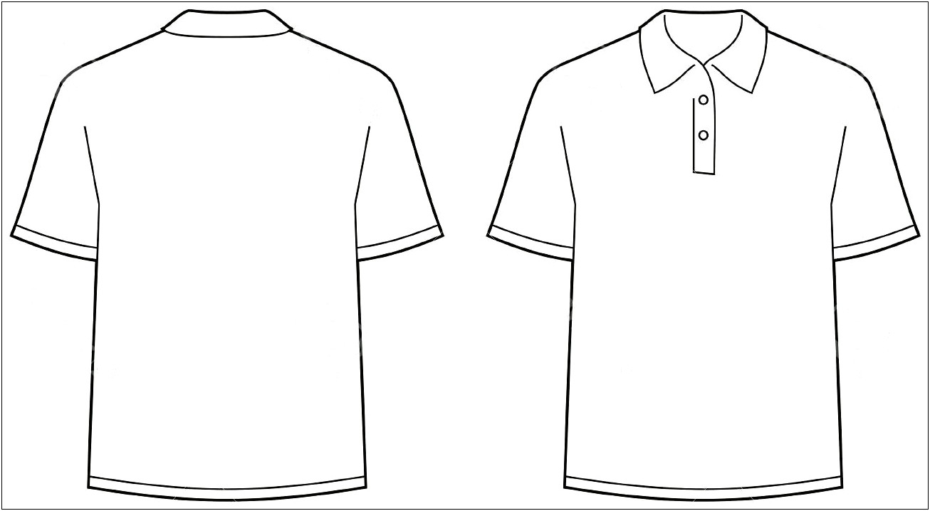 Collar T Shirt Template Free Download
