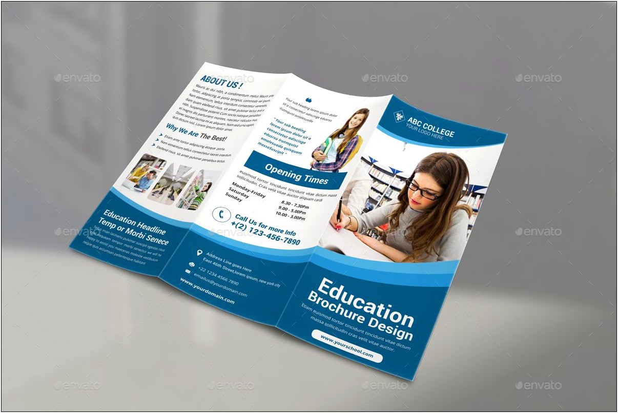 College Brochure Design Templates Free Download